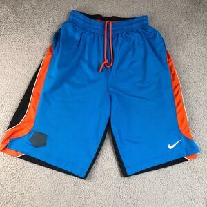 Nike Shorts Men Medium Blue Dri Fit Athletic Running Pockets Training Basketball